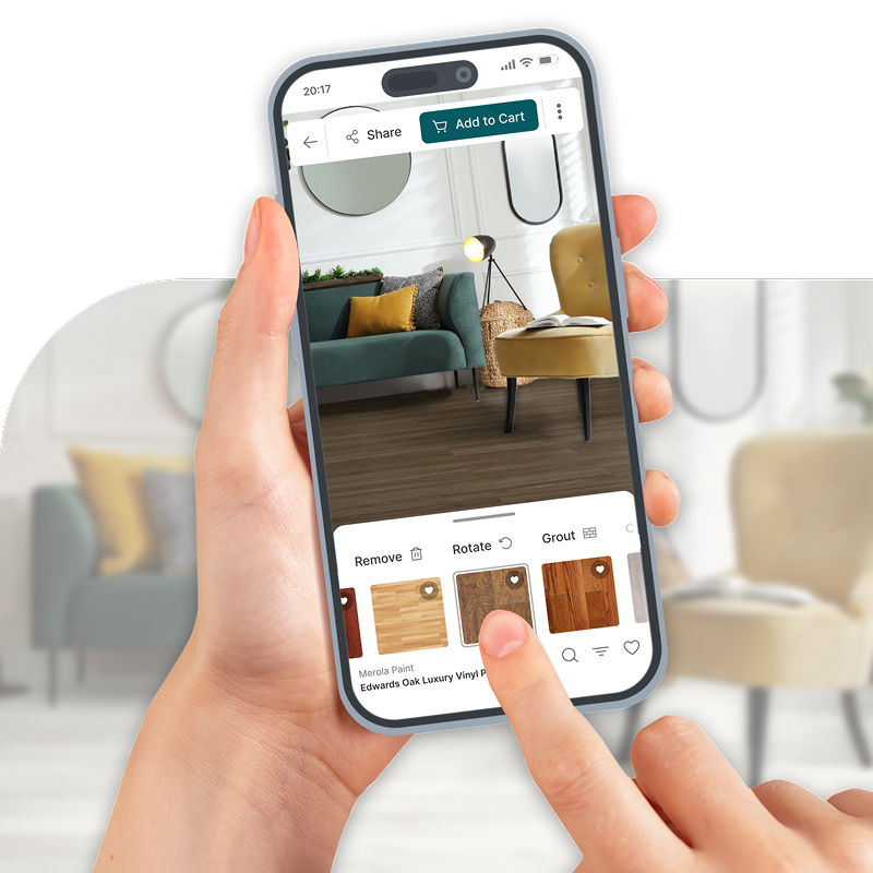 Visualize flooring products from EnVision Design Gallery